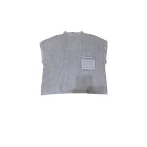 Zenana Thick Ribbed Cotton Top NWOT – Cropped Fit – Grey – Women’s L/XL